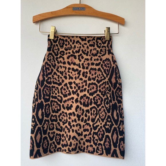 COPY - XXS, BCBGMaxAzria, leopard print bodycon skirt - Picture 5 of 11